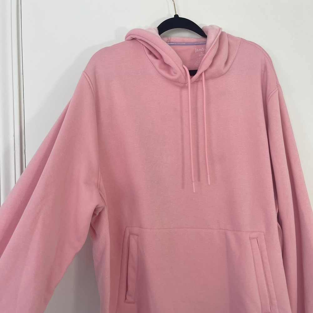 Jambys Unisex $108 Chilluxe hoodie Size XL Pullover Pink Loungewear‎ Sweatshirt - Picture 5 of 10